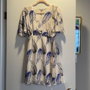Reiss Feather Pattern Dress